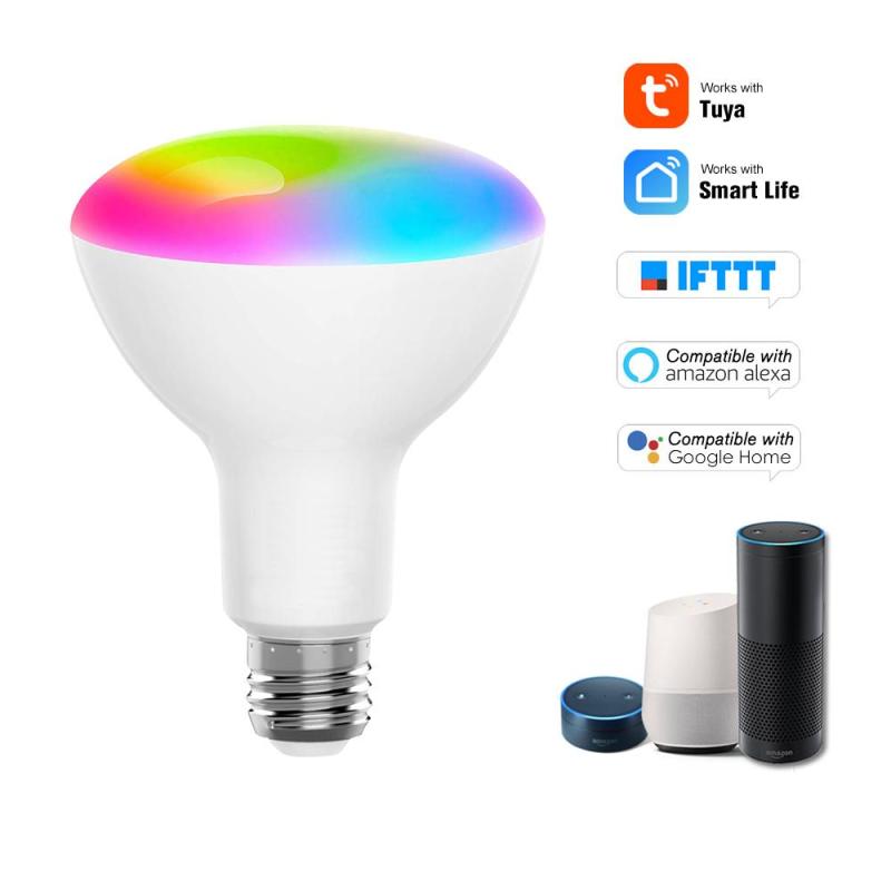 V21 Tuya Smart WIFI LED Bulb RGB+W LED Bulb Support APP Control Compatible with Google Home & Alexa Voice Control 11W B22