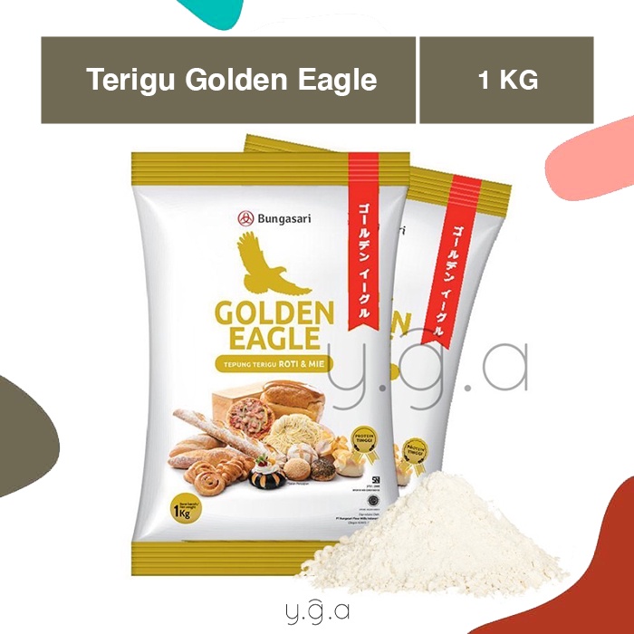 Terigu Protein Tinggi Golden Eagle 1KG / Terigu Roti & Mie / Bungasari