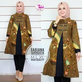 25+ Inspirasi Keren Model Baju Batik Tunik