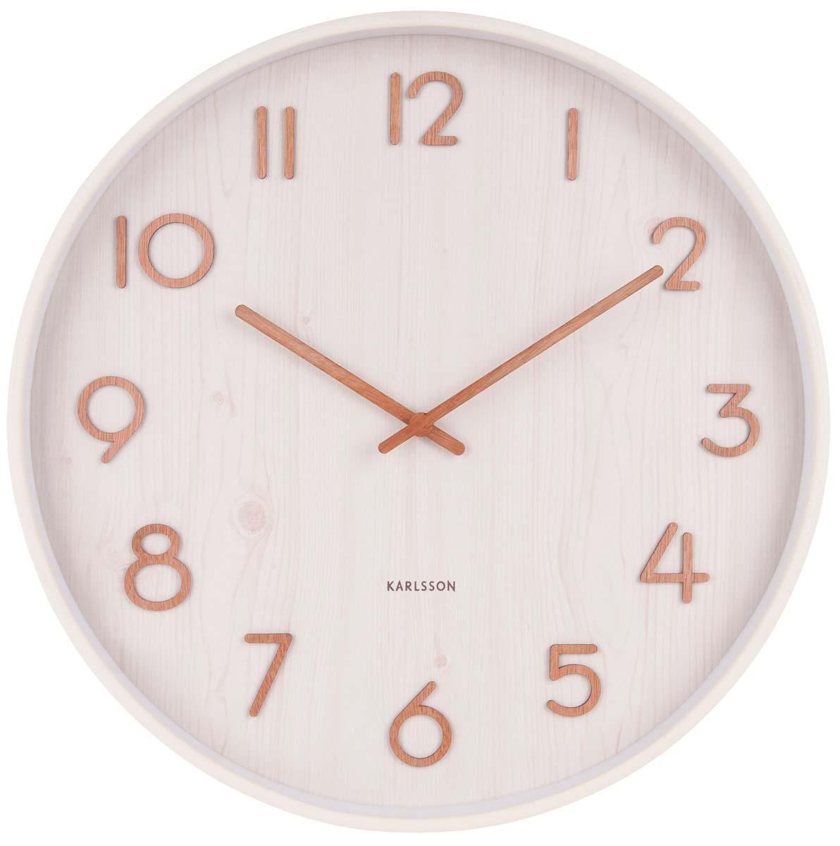 Jam Dinding Karlsson Wall Clock Pure Medium Basswood White D 40cm Lazada Indonesia