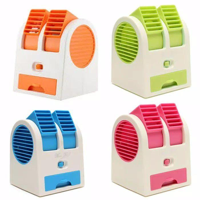 AC Duduk Mini Portable - Double Blower Mini AC