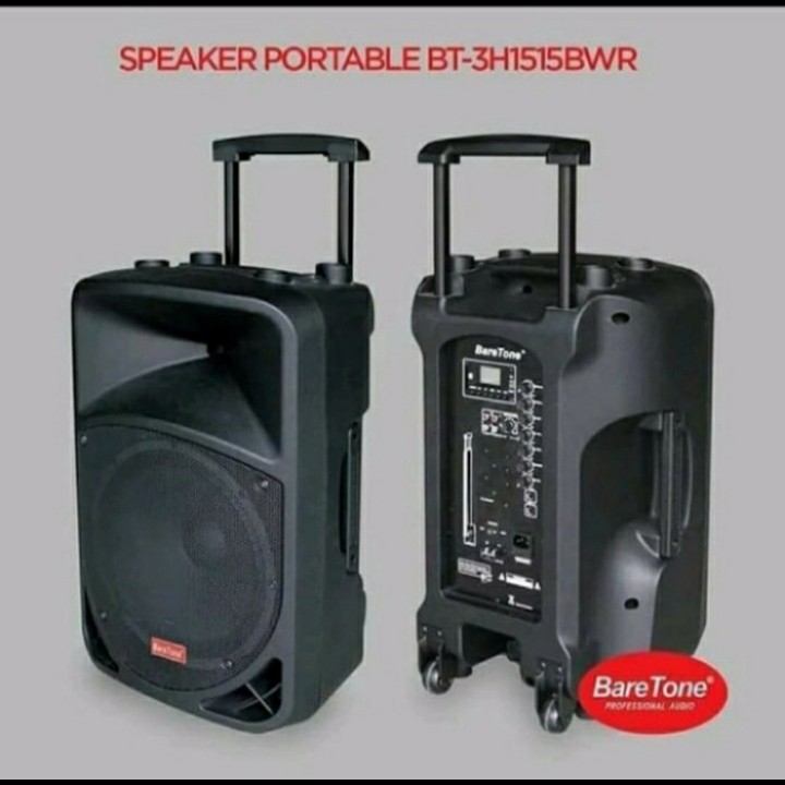 Speaker Aktif Portable 15 Inch Baretone Bt 1515 Bwr Original Lazada