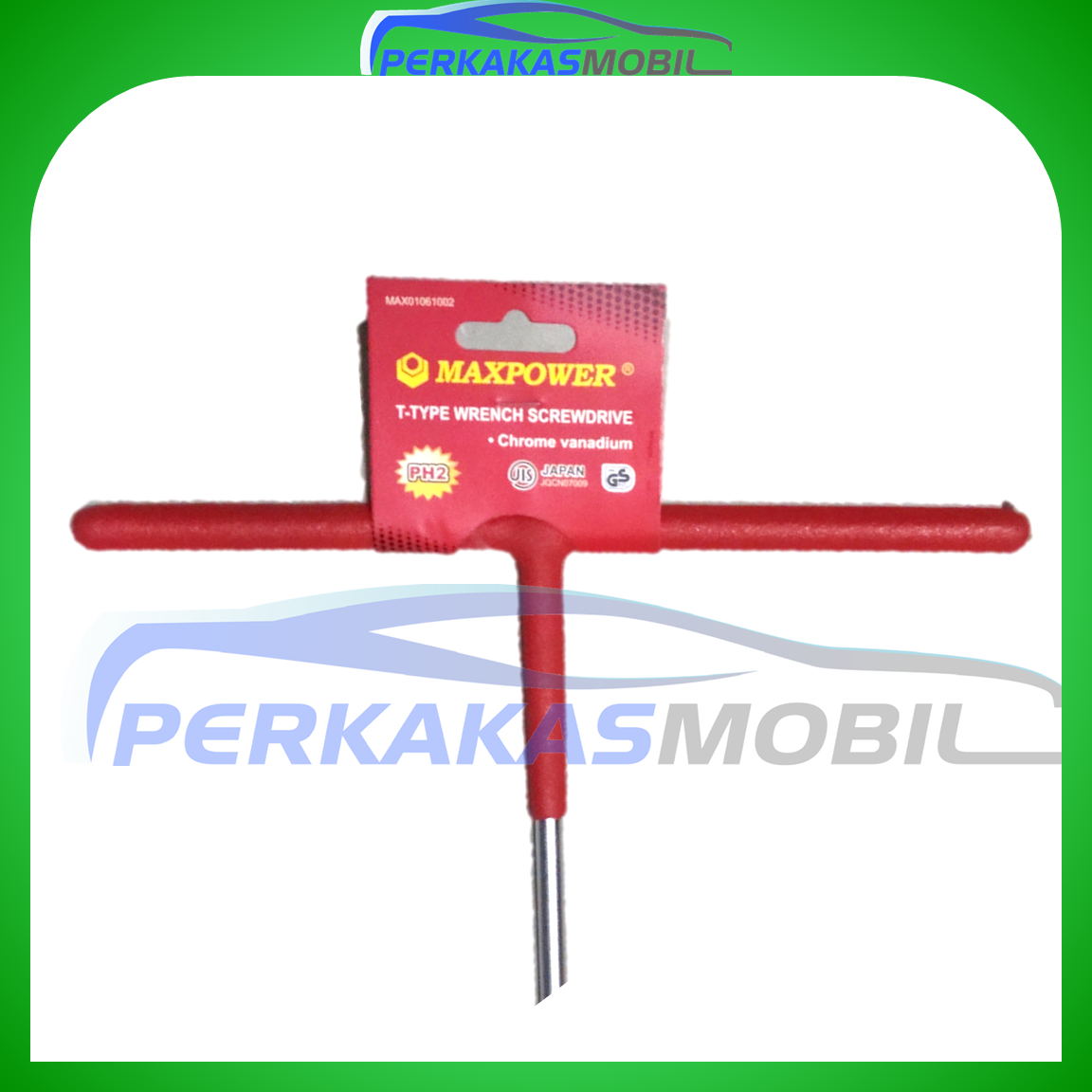 MAXPOWER Obeng Plus atau Obeng Kembang model T PH2 PH3 T type Screwdriver CrV JIS Lazada