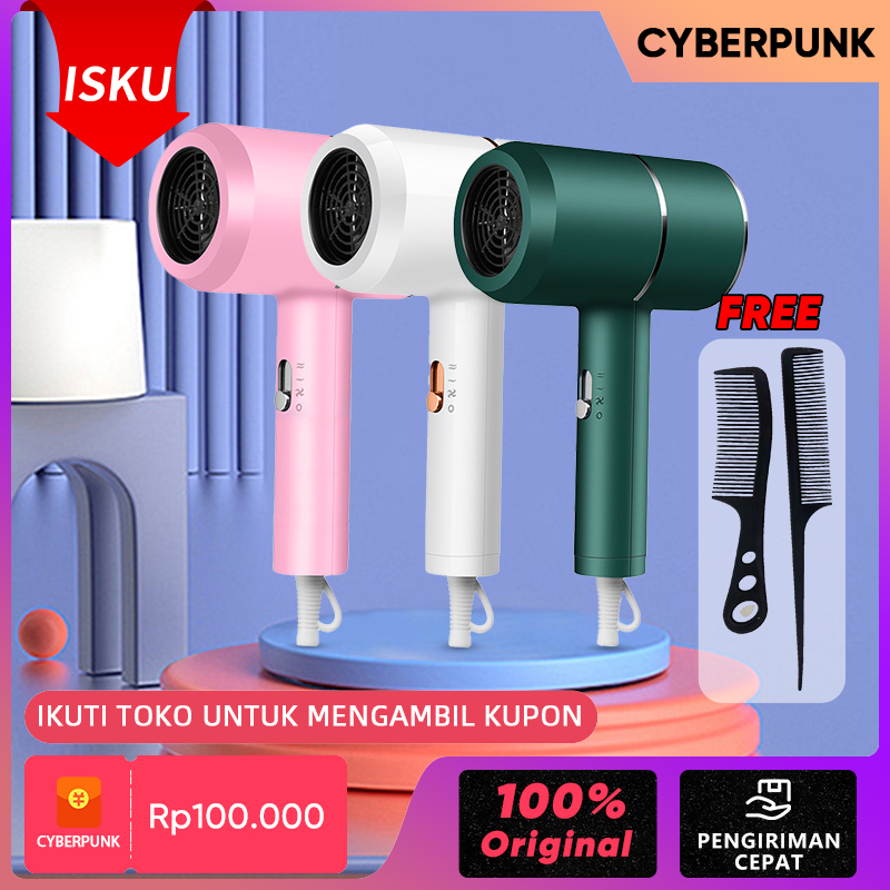 【PROMO SPESIAL】Profesional Beauty Salon Haircare Blu-Ray Cahaya Pengering Rambut ISKU Anion Hair Dryer