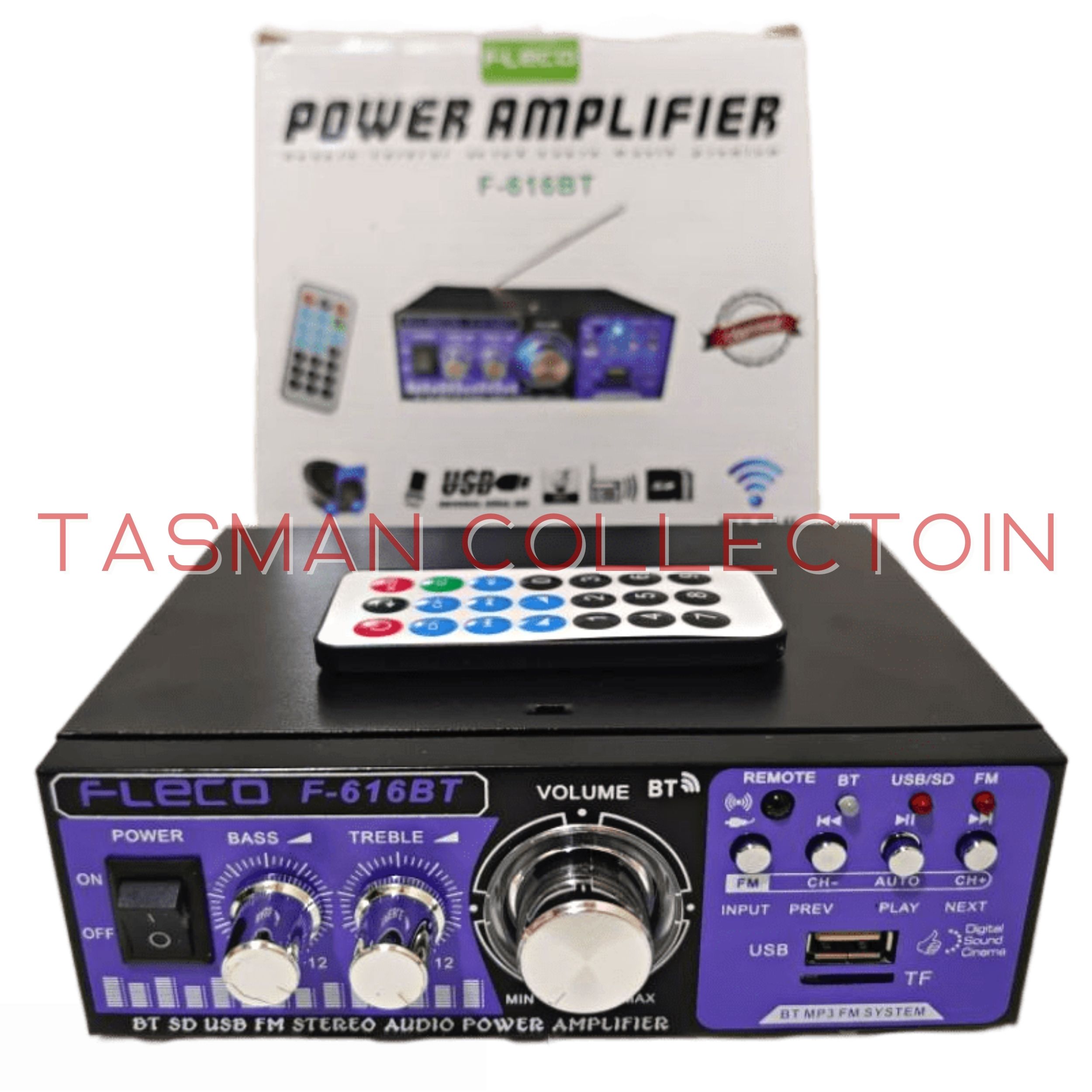 Power Amplifier Ac Dc Stereo Bluetooth Usb Radio Amplifier Fleco F Bt Bisa Bass Trebel