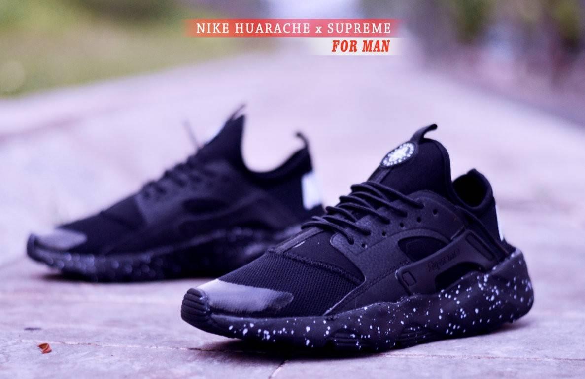 Sepatu Terlaris 2019 New Version Nike177 Huarache Oreo Full Black Men Original VIETNAM