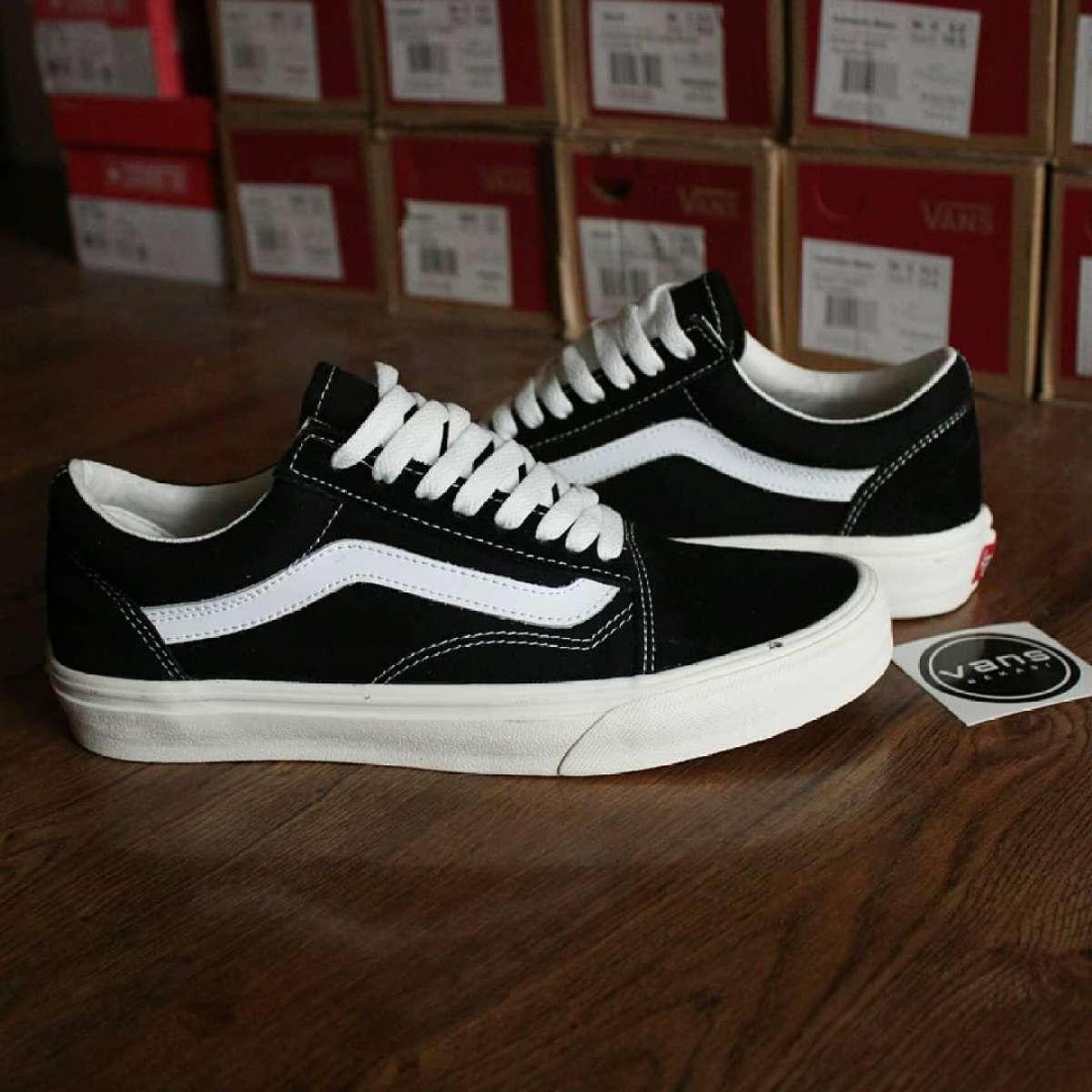 Jembar Store sepatu kets vans_old school & checkboard termurah terlaris pria/wanita/unisex free box size 36-43 bnib original - sneakers premium id
