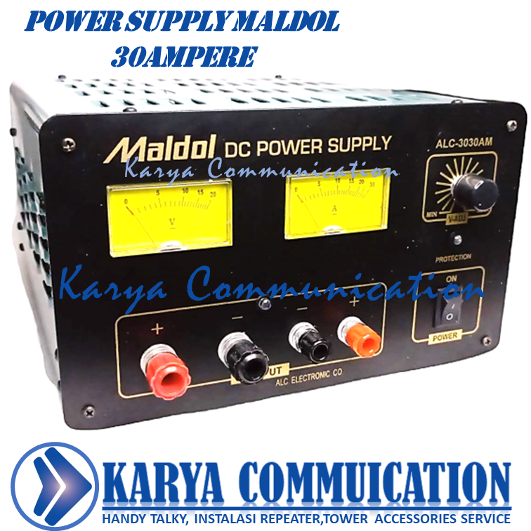 Maldol 30A 12V Power Supply Trafo Radio Rig Rumah Kapal DC 12 V 30A