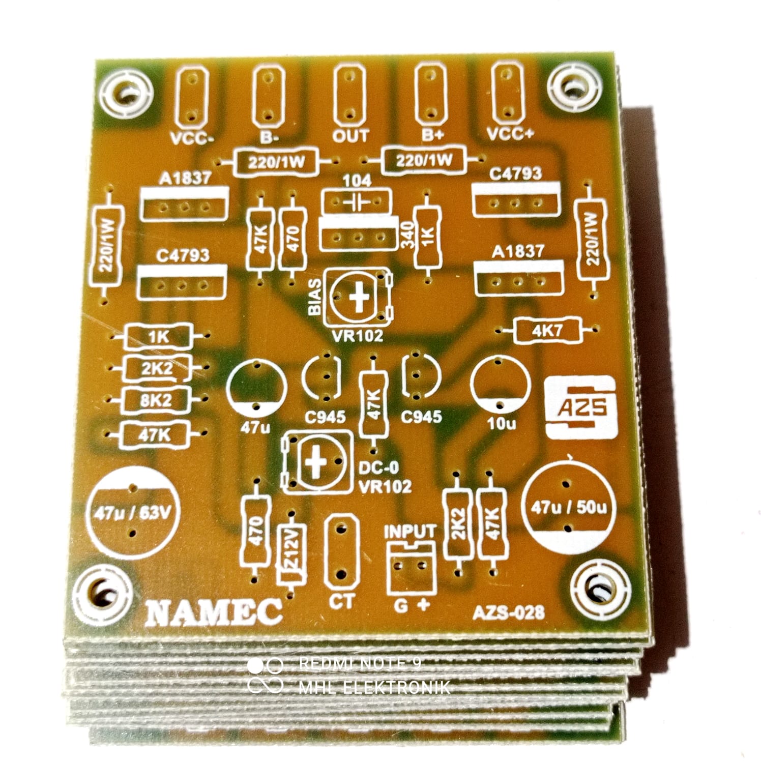 PCB Power Amplifier NAMEC Pro Bias Servo Fiber FR4 028 | Lazada Indonesia