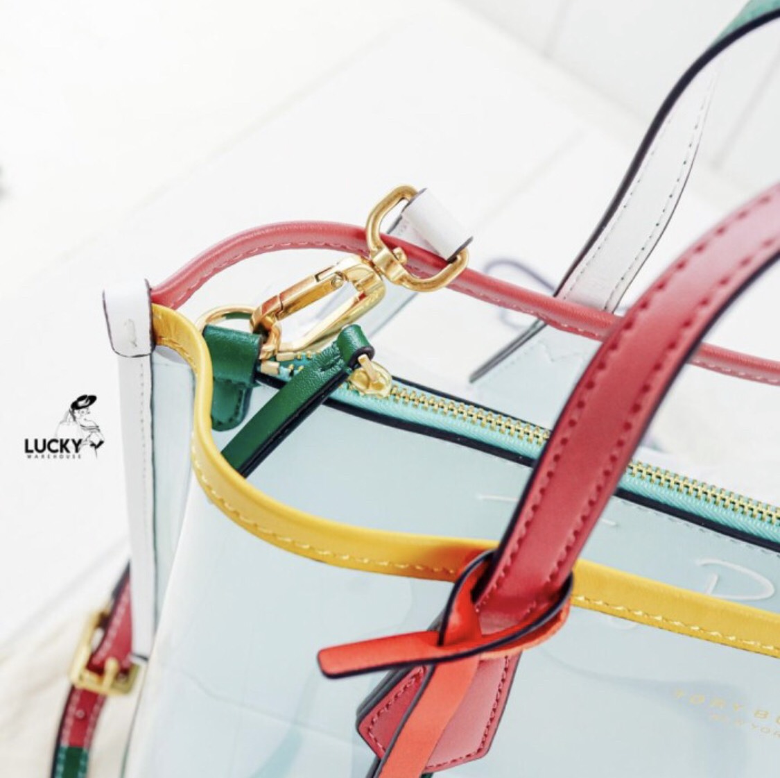 tory burch transparent tote