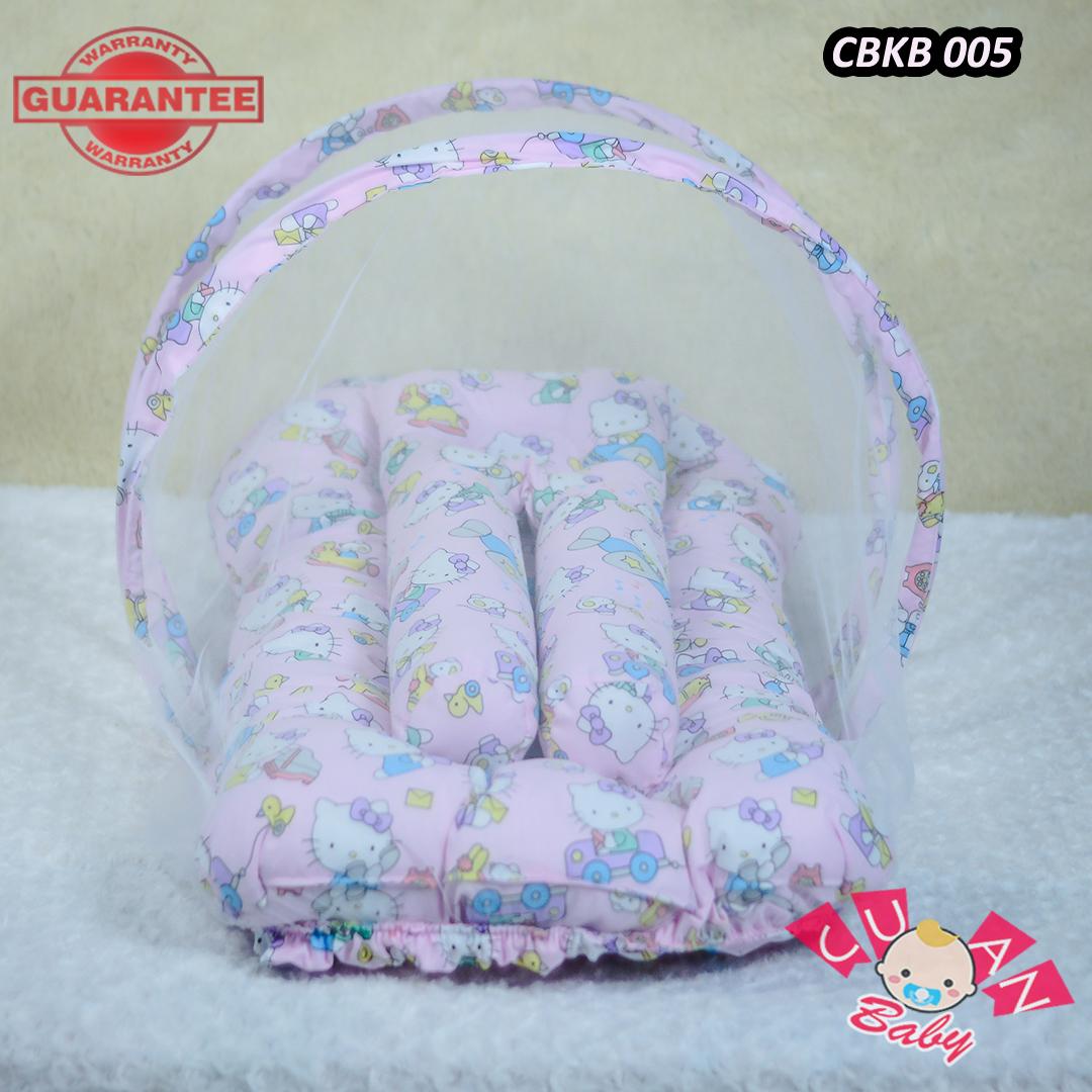 Kasur Bayi Kelambu Murah Motif Hello Kitty Pink  Tempat Tidur Bayi Murah Terbaru  Perlengkapan Tidur Bayi Baru Lahir  Baby Nest Kelambu  Tempat Tidur Balita