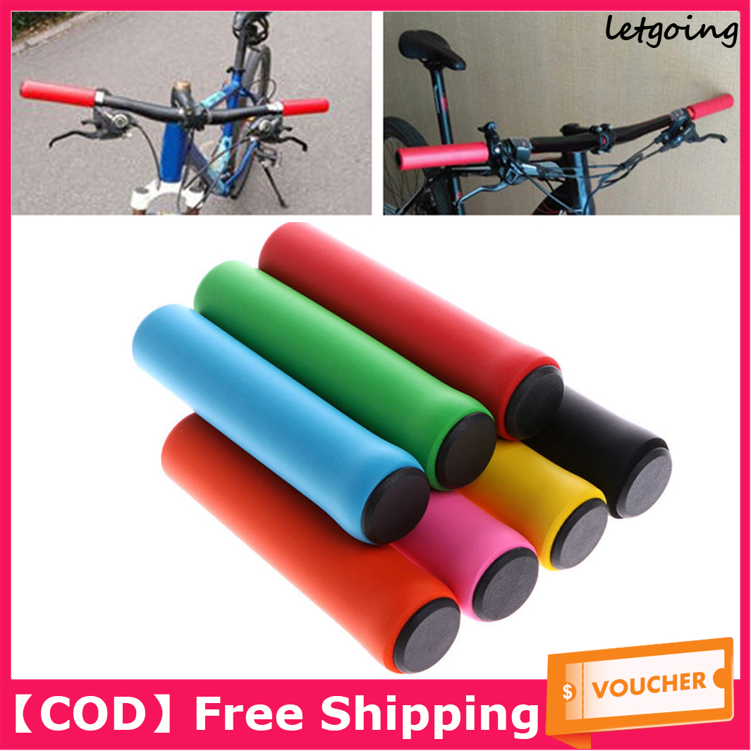 1 Pair Bicycle Cycling MTB Bike Soft Sponge /& Silicone Handlebar Lock On Grips