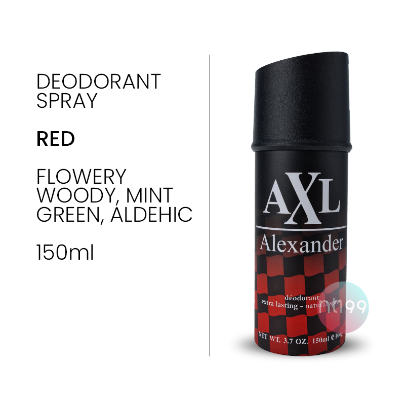 AXL Alexander Deodorant Spray Quantum Red 150 ml Lazada Indonesia