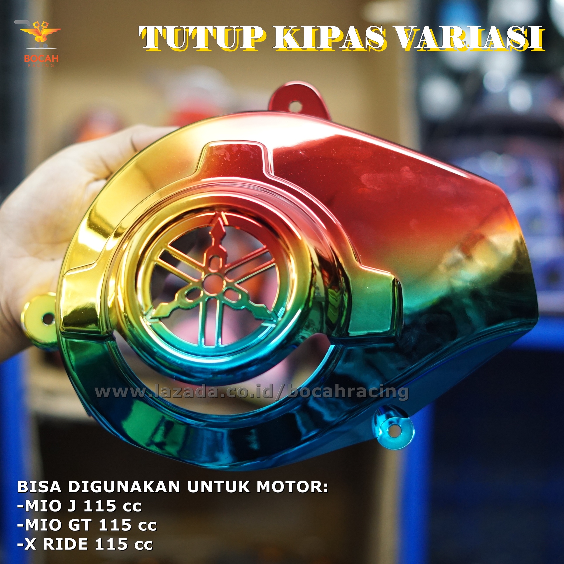 BOCAHRACING Tutup Kipas Mio J Mio Gt 115cc Xride 115cc Variasi Modifikasi Warna Pelangi Lazada Indonesia