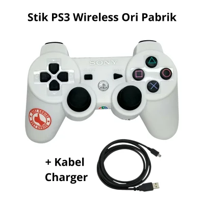 Stik PS3 Warna Wireless Controller Stick Playstation 3 Ori Pabrik + Bonus Kabel Charger COD