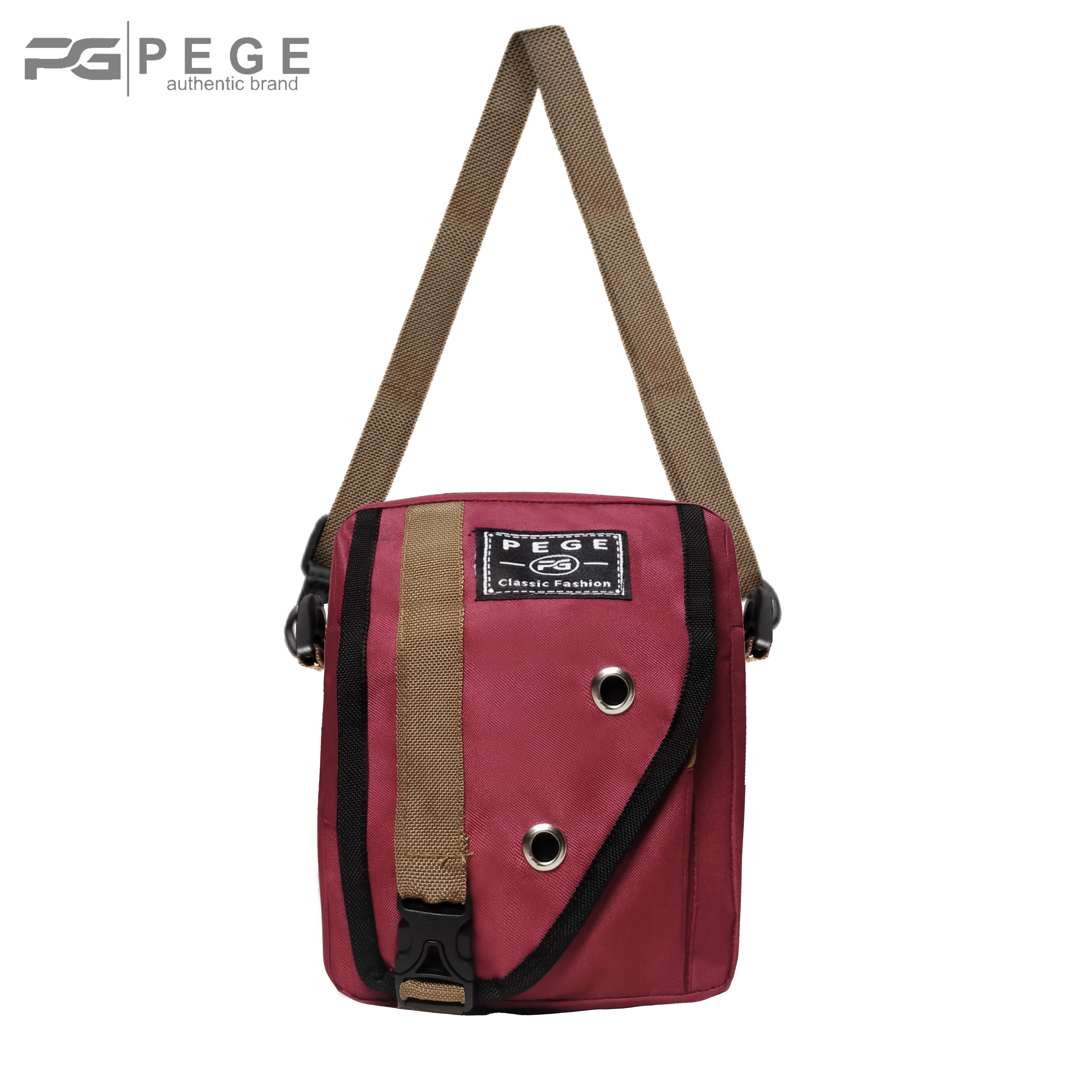 Tas Selempang Bahu Pria PEGE NATAKA Slingbag Casual Simpel PG