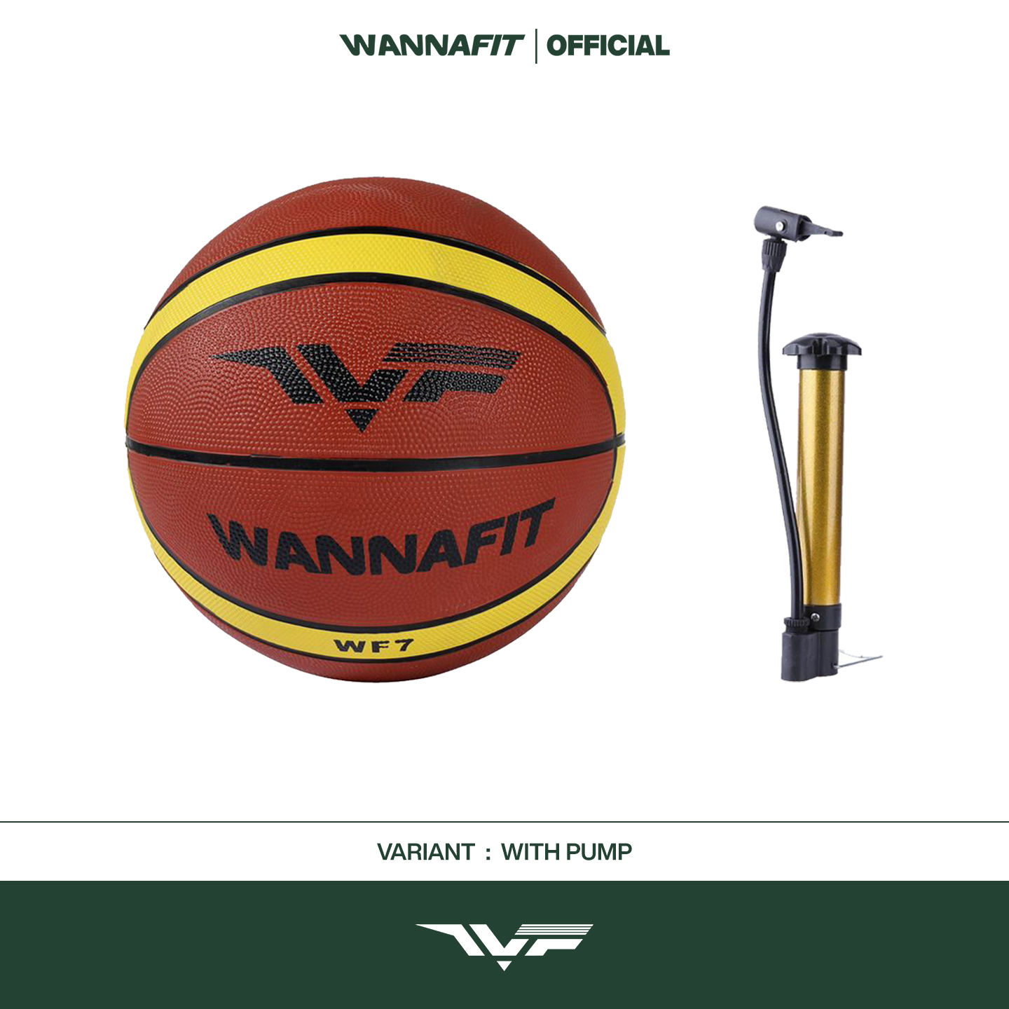 WANNAFIT Bola Basket WF7 Size Free Pentil Alat Olahraga