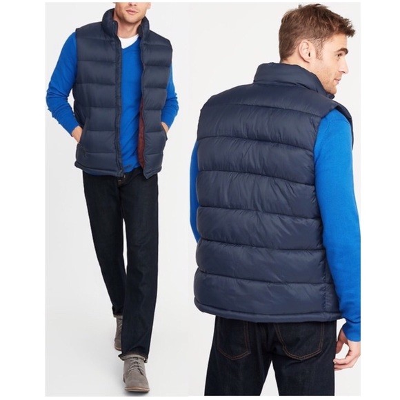 old navy mens quilted vest