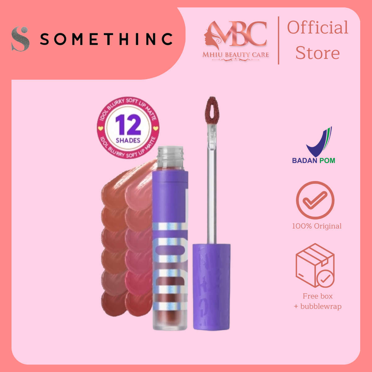 SOMETHINC Idol Blurry Soft Lip Matte Lip Cream Matte Lipstick
