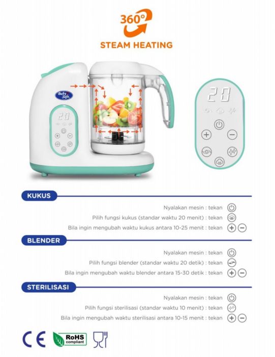 baby safe food maker digital
