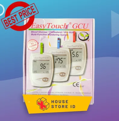 Alat Test GCU Easy Touch 3 In 1 Gula Darah, Asam Urat, Kolesterol
