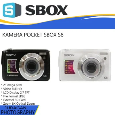SBOX S8 - KAMERA DIGITAL - KAMERA POCKET SBOX S8