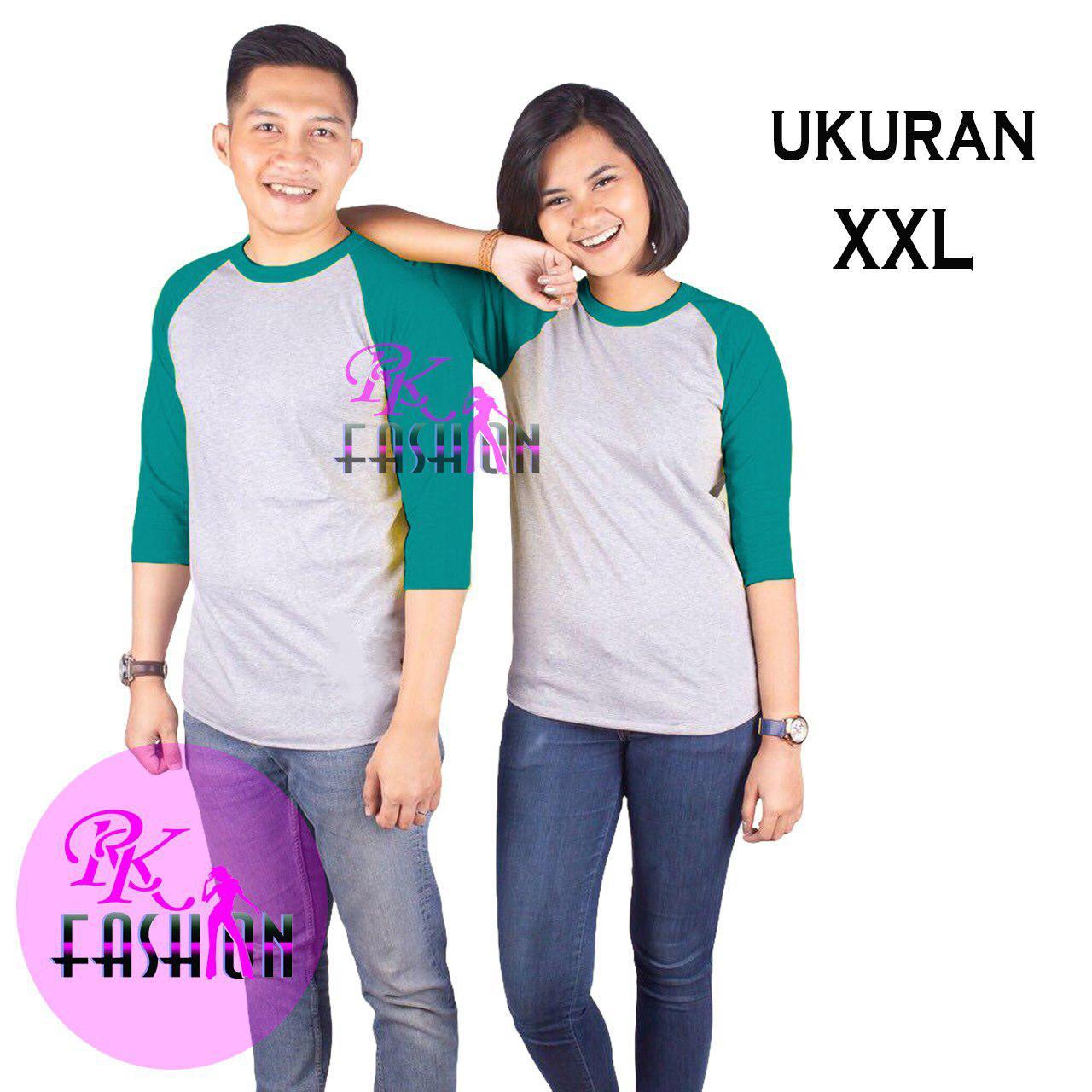 RK fashion | Kaos Raglan 3/4 | baju raglan pria | raglan lengan 3/4 XXL | kaos distro | pria kaos raglan XXL