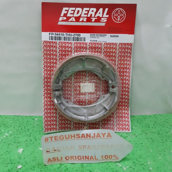 Kampas Rem Belakang Tromol Thunder Asli Original Federal Lazada