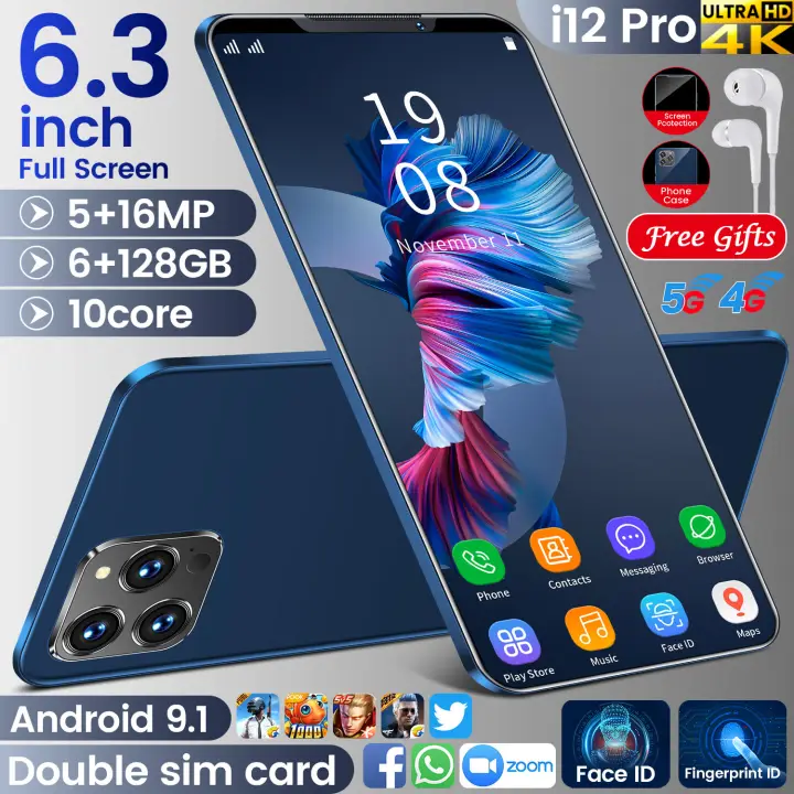 Cod Bonus Casing Ponsel I12 Pro Handphone Promo 12g 512g Hp Murah 700 Ribuan Murah Android 4g Cuci Gudang Lazada Indonesia