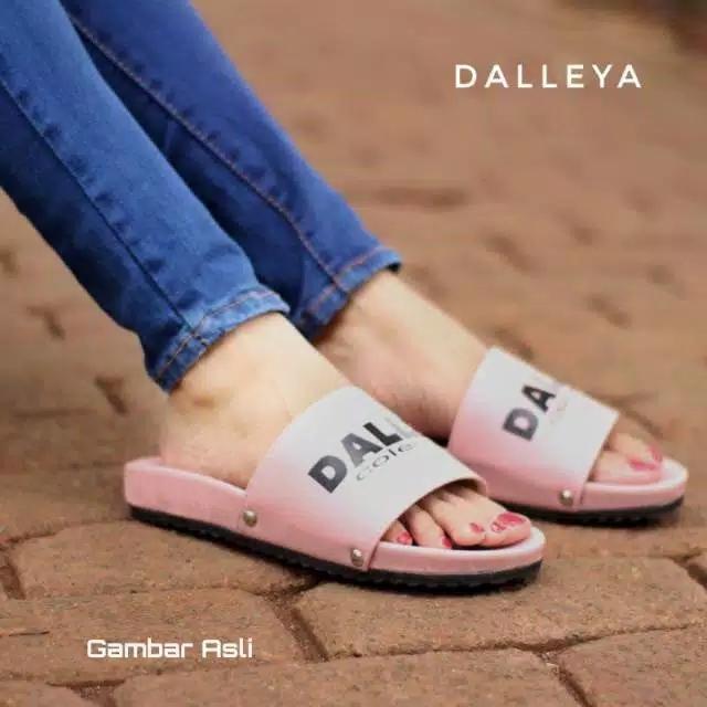 AUREL - Dalleya sendal slip wanita real pict sol puyuh cantik trendy