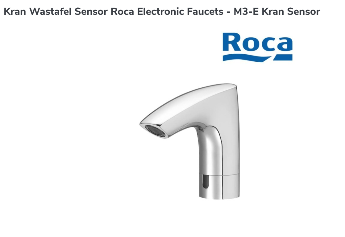 Kran Wastafel Sensor Roca Electronic Faucets M3 E Kran Sensor Lazada Indonesia Kran Wastafel Sensor Roca Electronic Faucets M3 E Kran Sensor Lazada Indonesia