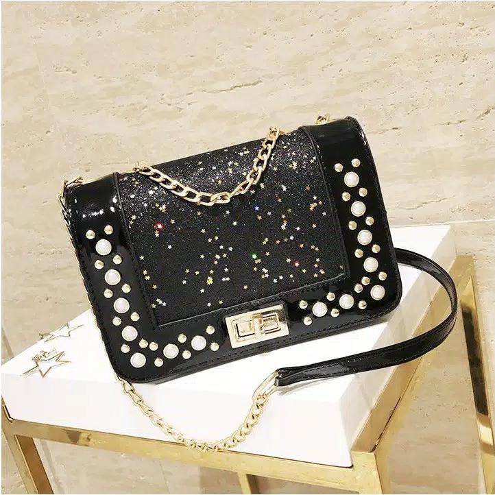 SK shop-COD-S2 Tas wanita terbaru korean style-tas pesta-tas fashion import-tas selempang-tas gliter