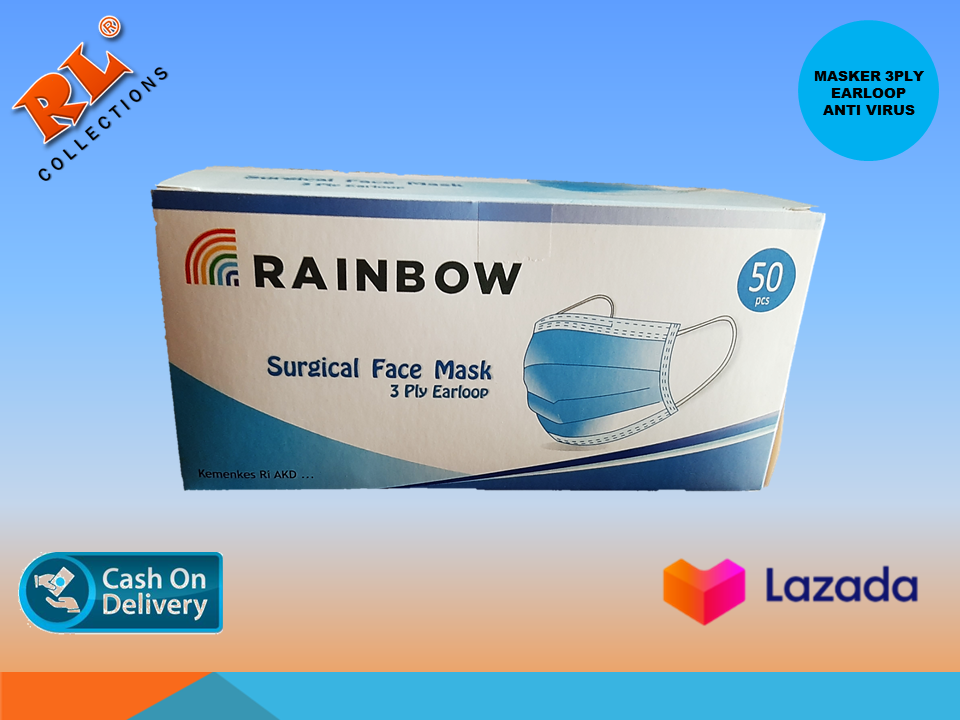 masker rainbow 3ply