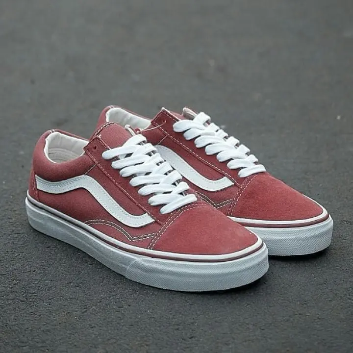 vans old skool merah maroon original