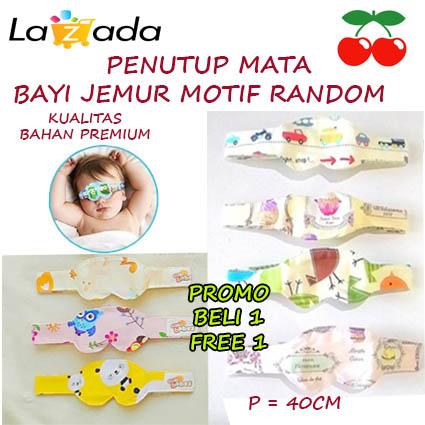 BABY CHERYL Penutup Mata Bayi / Penutup / pelindung Mata Jemur Bayi / Sunny Baby Eye Mask / Kacamata Jemur beli 1 gratis 1 ( RANDOM MOTIF)