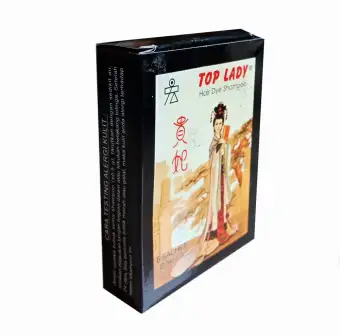 Top Lady Hair Dye Shampoo 6 Sachet Semir Rambut Warna Hitam Pewarna Rambut Lazada Indonesia