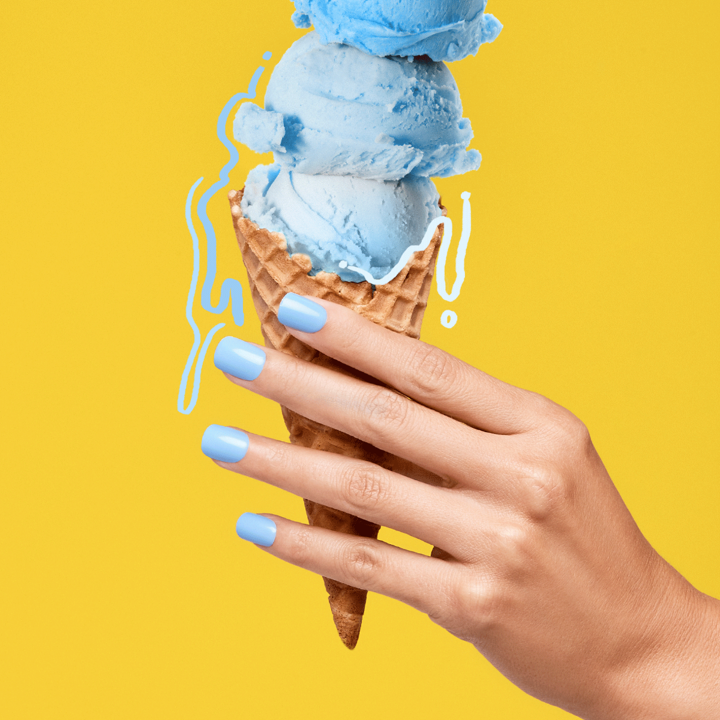 [IMPRESS] COLOR PRESS-ON MANICURE BABY WHY SO BLUE