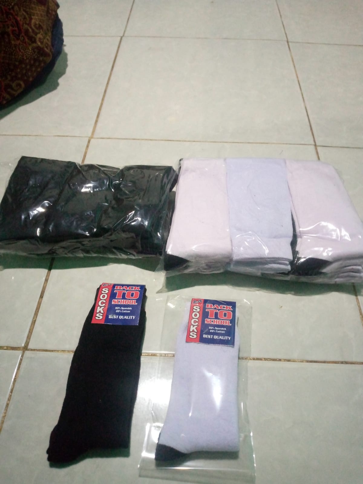 Kaos Kaki Hitam Putih | Lazada Indonesia