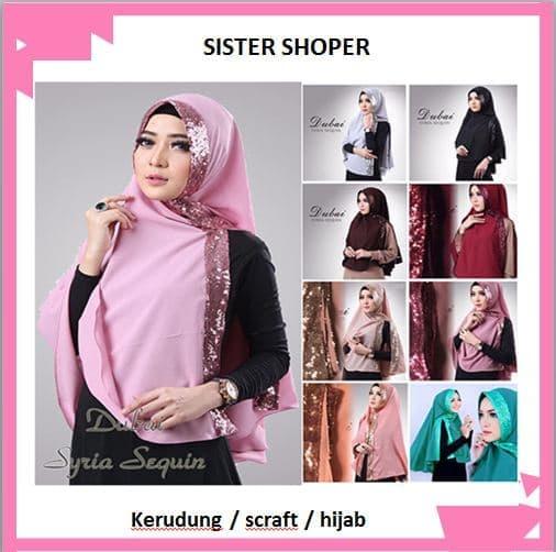 LAGI DISKON !! Jilbab Khimar Dubai Mewah Best Seller Diskon Muslimah Fashion Promo Wanita Hijab Jilbab Ramadhan