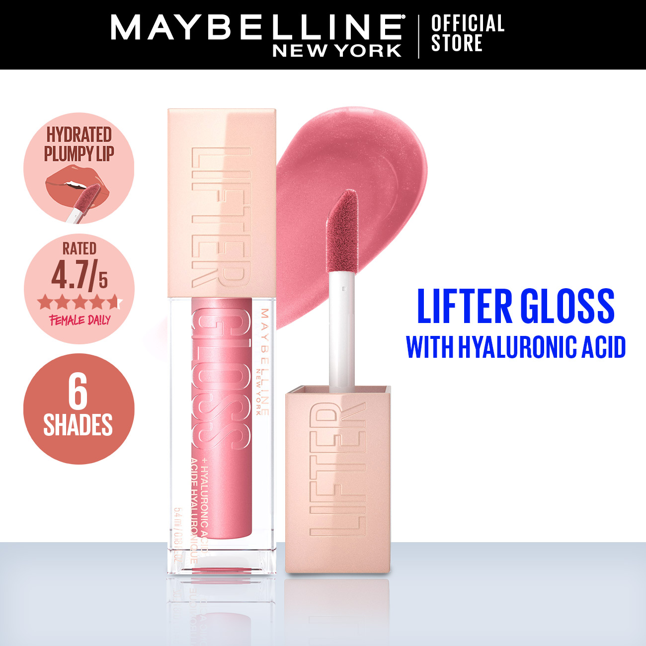 Maybelline Color Sensational Lifter Gloss Plump MakeUp 5.4ml (Lip