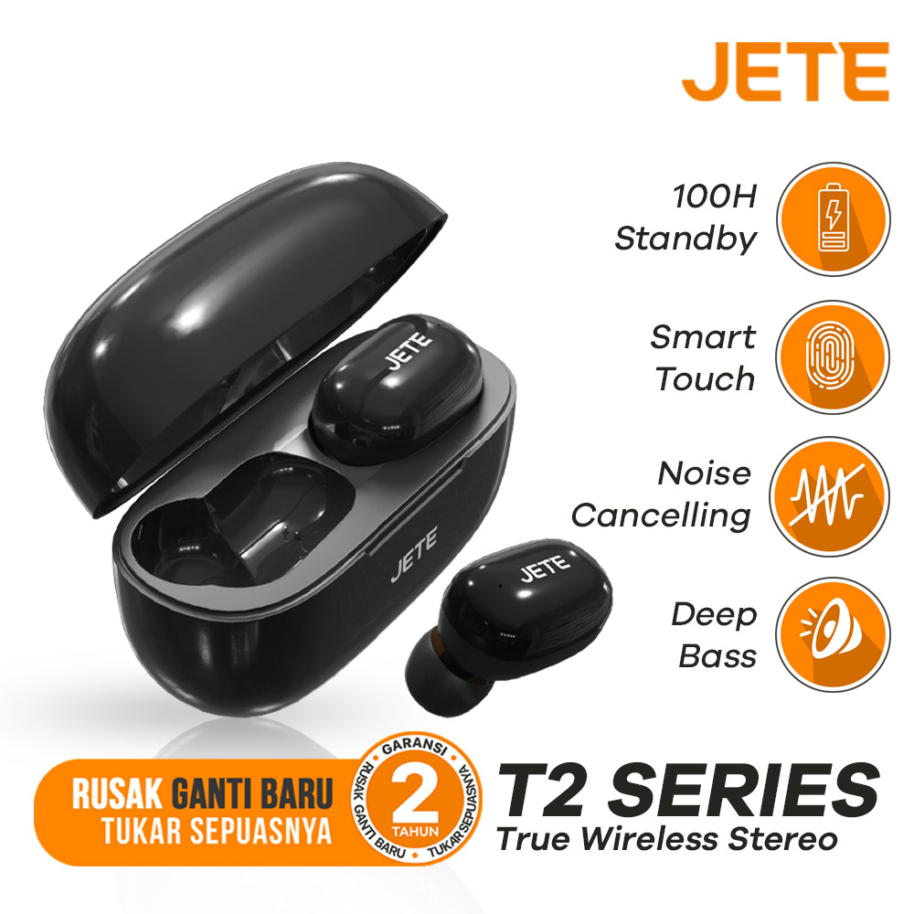 jete earphone bluetooth t2