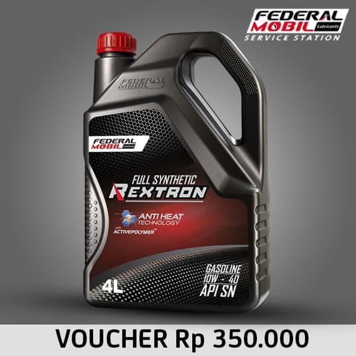 E-Voucher Retail Federal Mobil Rextron 10W 40 Full Synthetic 4L