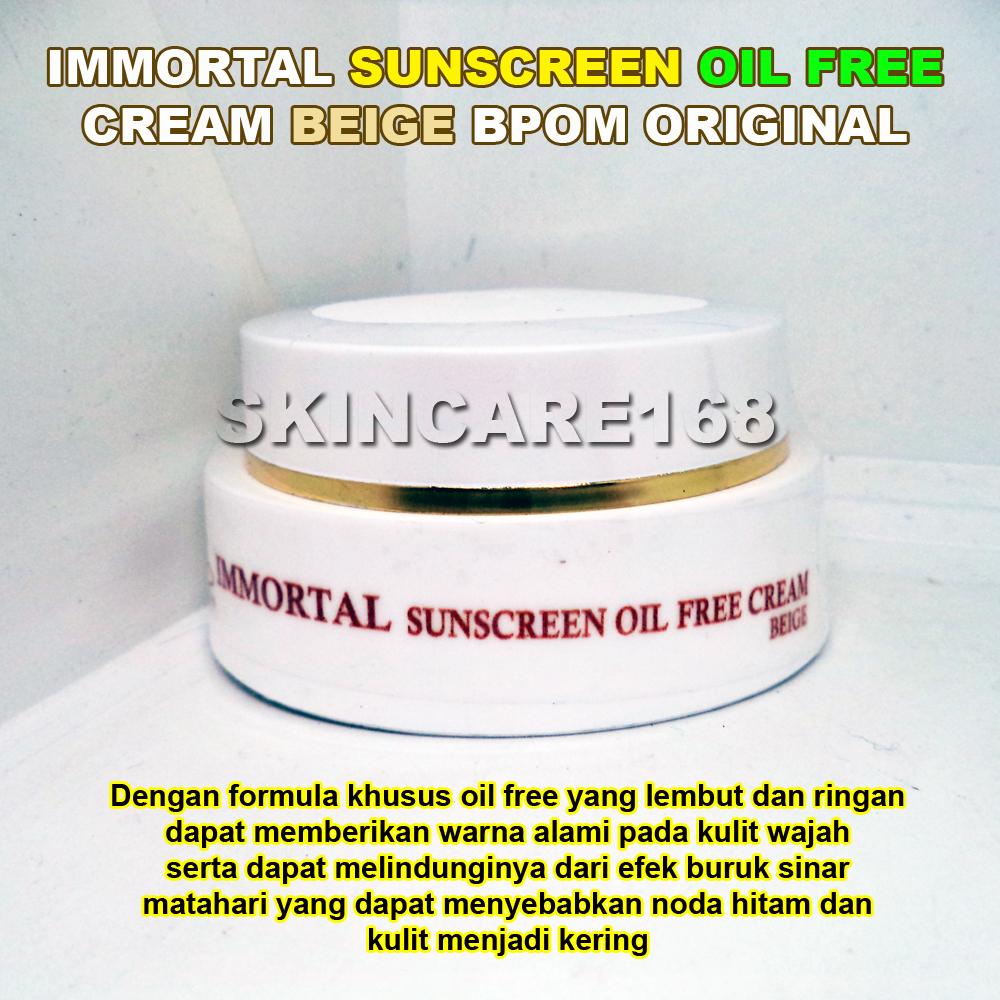 immortal sunscreen oil free