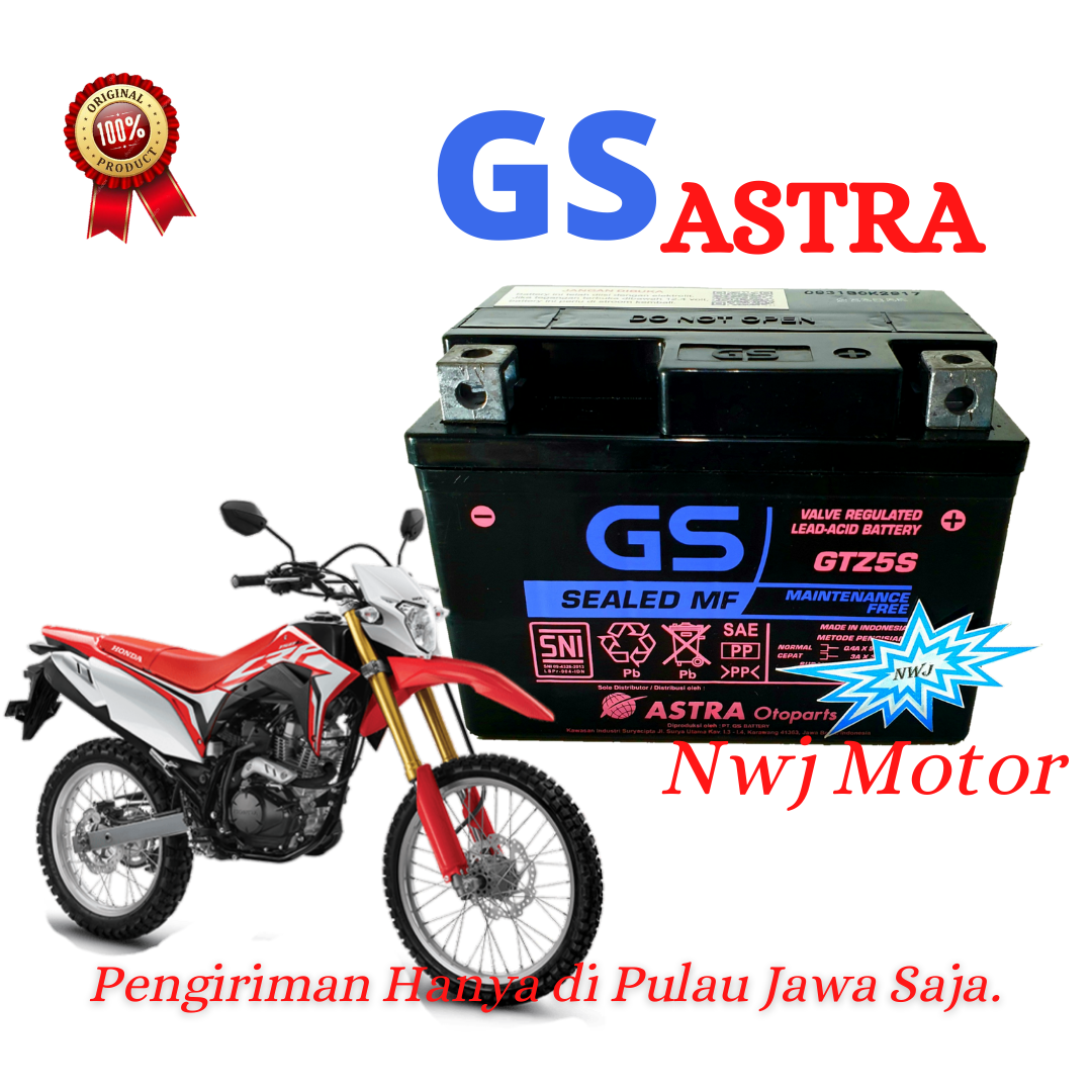 Aki Motor Honda Verza 110 Mega Pro CW CRF 150L GTZ5S GS ASTRA AKI