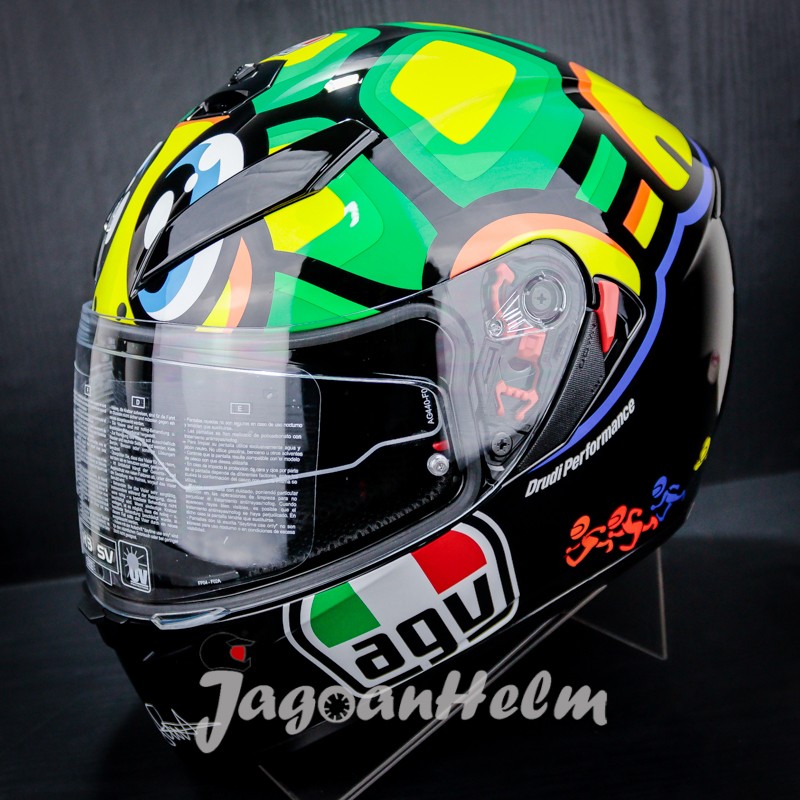 AGV HELM K3 SV TARTARUGA | BLACK GREEN 