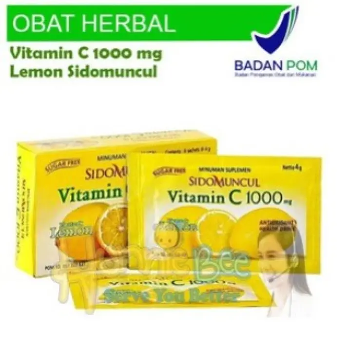 Vitamin C 1000mg Sidomuncul Original Rasa Lemon Lazada Indonesia