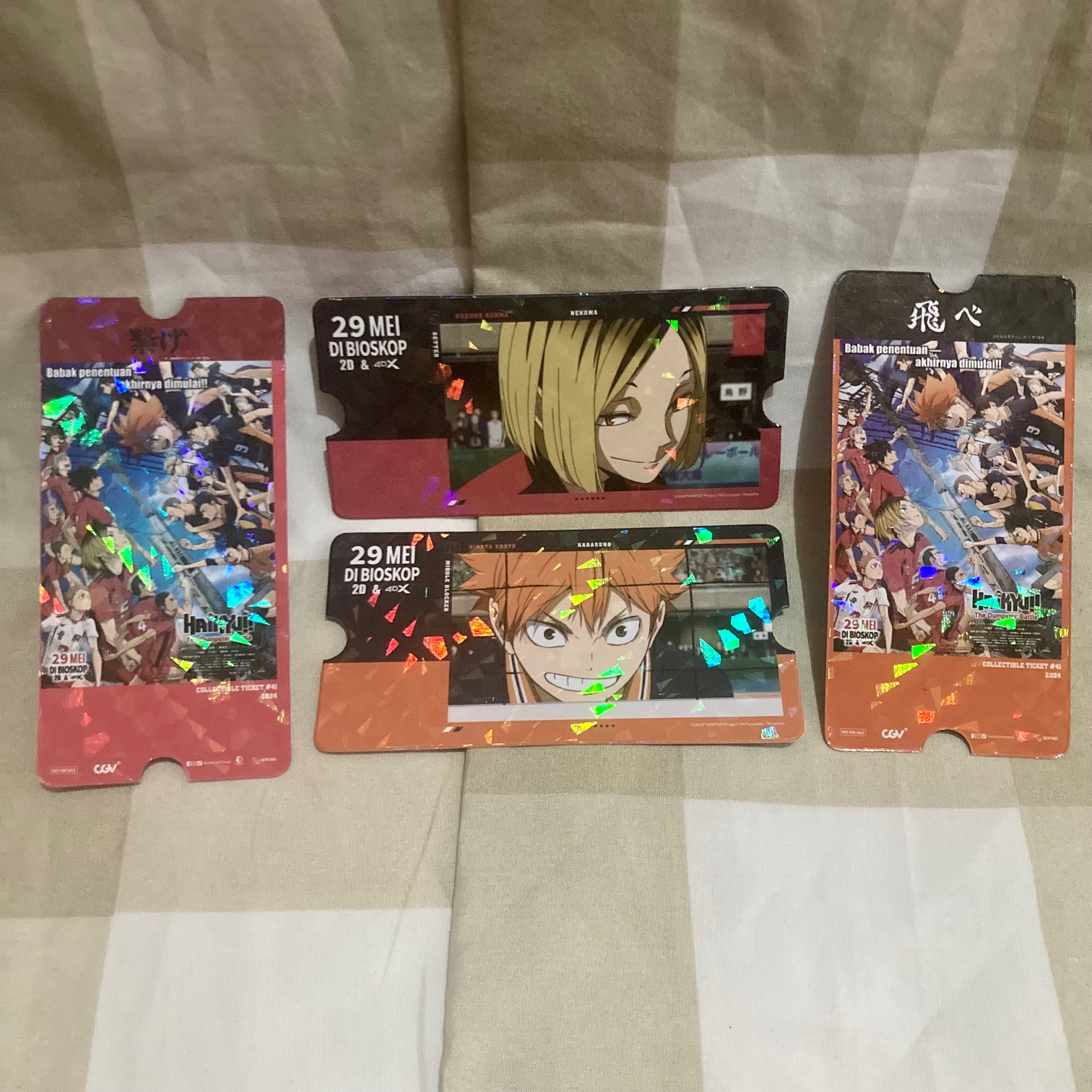 Haikyuu!! The Dumpster Battle x CGV Official Collectible Ticket Set ...