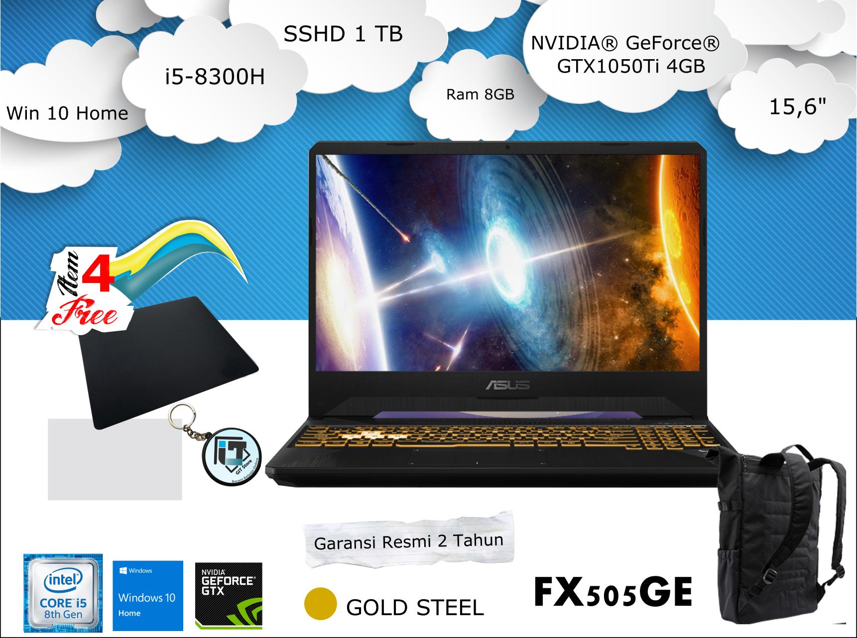 Asus Notebook TUF FX505GE I5T61T , i5 8300H, 1TB SSHD, GTX1050Ti 4GB free 3 item