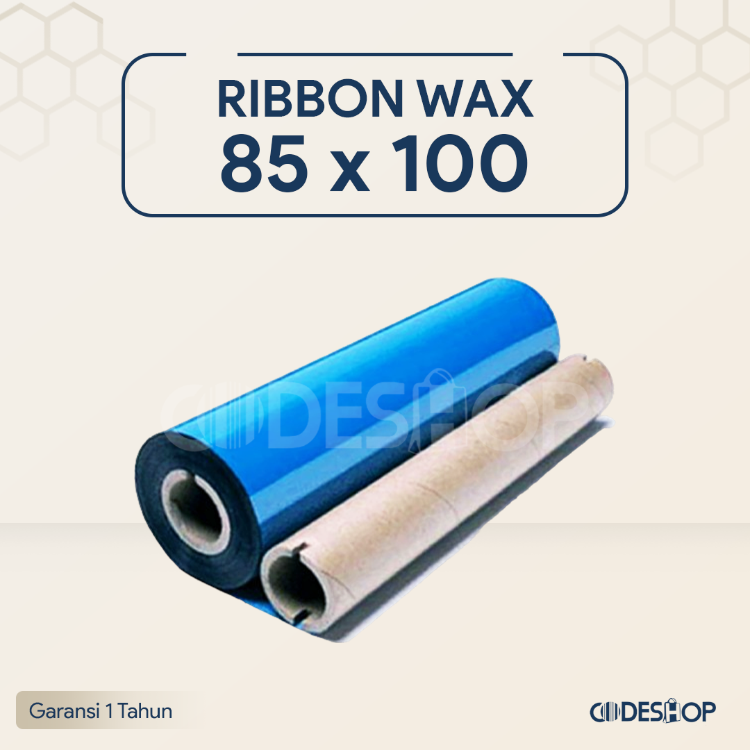 Tinta Printer Barcode RIBBON PREMIUM WAX UKURAN 85mm X 100mm Lazada
