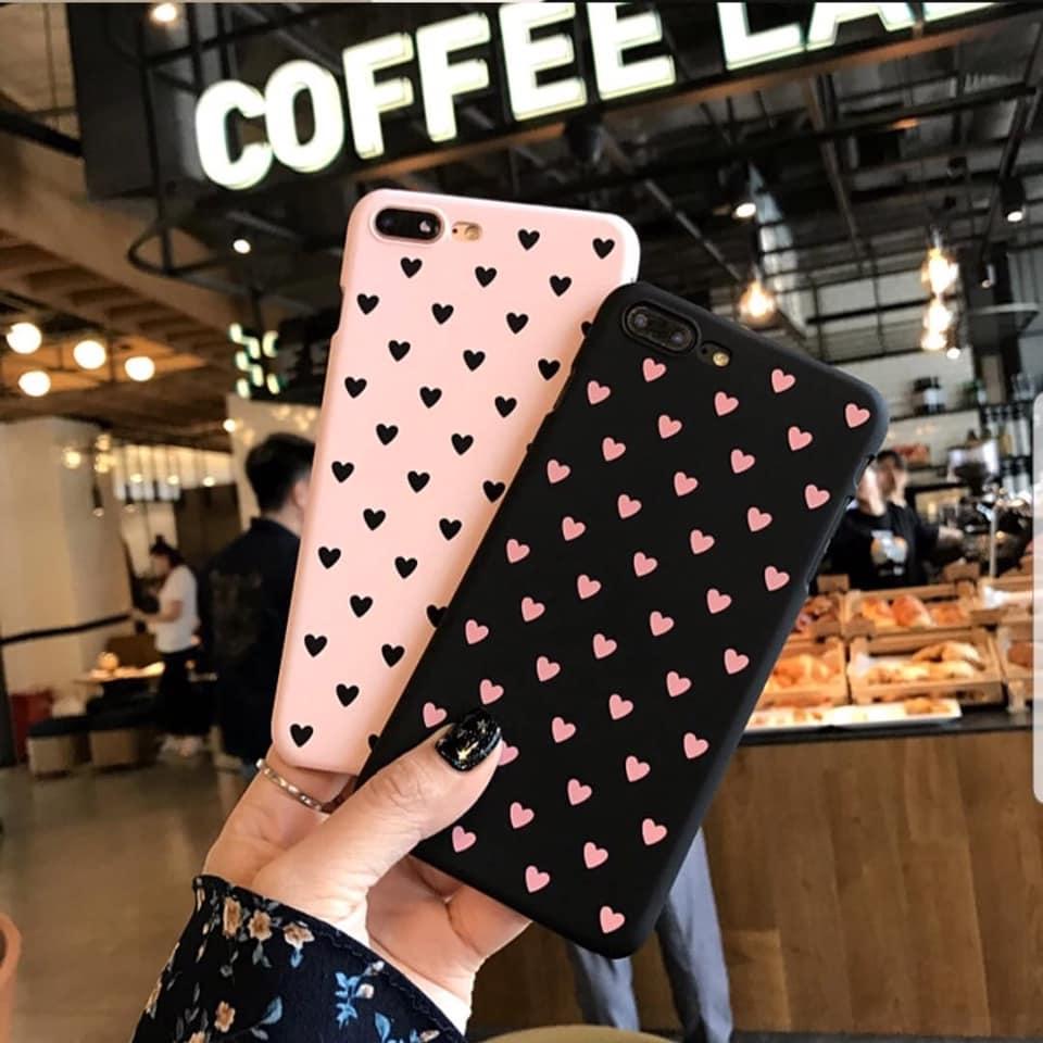 Softcase Love Black n Pink Oppo A37 A37F Neo 9 A3S A5S A7 F9 F11 Pro F11 A1K Realme C2